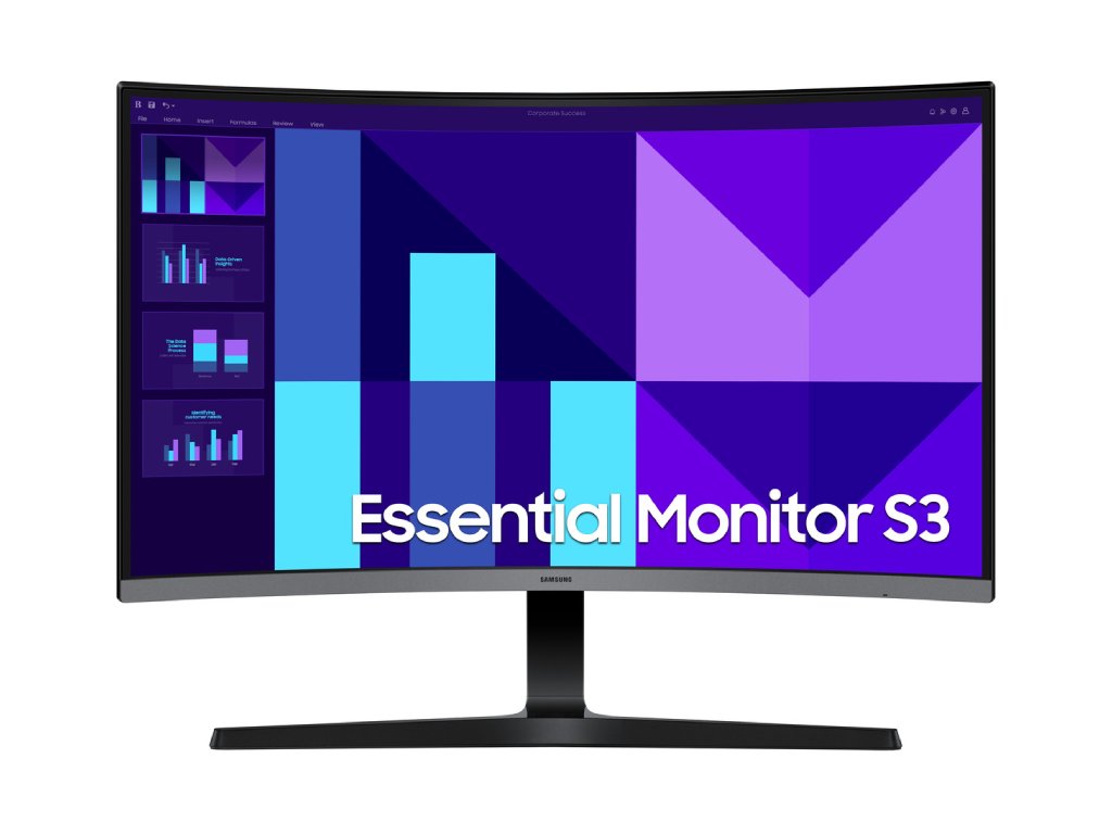 27" FHD Zakrivljeni monitor S31920x1080, 100Hz, 250cdVA, 4ms, 4000:1, 1800R, HDMI, VGA 27" FHD Zakrivljeni monitor S31920x1080, 100Hz, 250cdVA, 4ms, 4000:1, 1800R, HDMI, VGA - Image 1