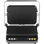 AENO ''Electric Grill EG1: 2000W, 3 heating modes - Upper Grill, Lower Grill, Both Grills  Defrost, Max opening angle -180°, Temperature regulation, Timer, Removable double-sided plates, Plate size 320*220mm'' - Image 3