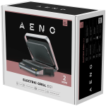 AENO ''Electric Grill EG1: 2000W, 3 heating modes - Upper Grill, Lower Grill, Both Grills  Defrost, Max opening angle -180°, Temperature regulation, Timer, Removable double-sided plates, Plate size 320*220mm'' - Image 7