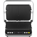 AENO ''Electric Grill EG5: 2000W, 2 heating modes - Lower Grill, Both Grills, 6 preset programs, Defrost, Max opening angle -180°, Temperature regulation, Timer, Removable double-sided plates, Plate size 320*220mm'' - Image 2