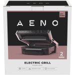 AENO Electric Grill EG3: 2000W, 7 automatic programs +Manual mode, 4 Degrees of Roast, Color indication,  Removable plates Plate size 292*230mm - Image 2
