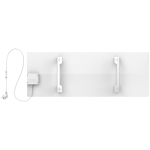 AENO Premium Eco Smart Heater, 700W, Tempered glass, Infrared+convection heating type, Led display Plug type: Europe (E/F type), WHITE - Image 3