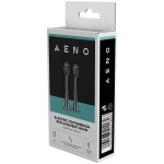 AENO Replacement toothbrush heads, Black, Dupont bristles, 2pcs in set (for ADB0004/ADB0006 and ADB0003/ADB0005) - Image 3