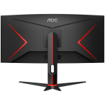 AOC Monitor Gaming CU34G2XP 34” Curved VA, 21:9, 3440x1440, 180Hz, 1ms, 430 cd/m2, 4000:1, HDMI, DP, PbP, PiP,  Ergonomic, Black-Red, VESA 3y - Image 3