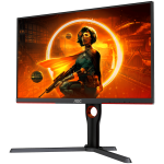 AOC Monitor Gaming Q27G3XMN Mini LED  27” VA, 16:9, 2560x1440, 180Hz, 1ms, 1000 cd/m2, 4000:1, Audio,2x HDMI, DP, Full Ergonomic, 3-sided frameless, Adaptive Sync, Black-Red, VESA 3y - Image 3
