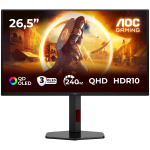 AOC Monitor LED Q27G4ZDR Gaming 27" QD - OLED 2560x1440 2H 240Hz PiP+PbP Full ERGO USB Hub DP HDMI 3y