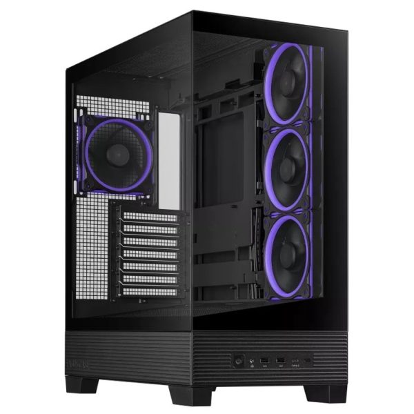 ASUS CASE A31 PLUS TG ARGB BLKMid-tower, ATX, 7 Expansion4x ARGB 120mm fans