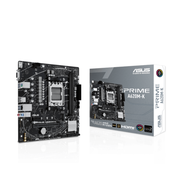 ASUS MB PRIME A620M-KAMD A620;AMD;2xDDR5VGA,HDMI;micro ATX