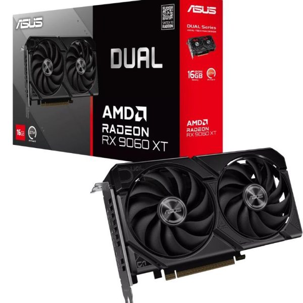 ASUS VGA DUAL-RX9060XT-16G 16GB GDDR6, 128-bit, 2x DP, 1x HDMI