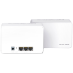AX3000 Whole Home Mesh Wi-Fi 6 SystemSPEED: 574 Mbps at 2.4 GHz + 2402 Mbps at 5 GHzSPEC: Internal Antennas, 3× Gigabit Ports per Unit (WAN/LAN auto-sensing), 1024-QAM, OFDMA, HE160FEATURE: MERCUSYS APP, Router/AP Mode, One Unified Network, Seaml - Image 2