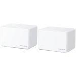 AX3000 Whole Home Mesh Wi-Fi 6 SystemSPEED: 574 Mbps at 2.4 GHz + 2402 Mbps at 5 GHzSPEC: Internal Antennas, 3× Gigabit Ports per Unit (WAN/LAN auto-sensing), 1024-QAM, OFDMA, HE160FEATURE: MERCUSYS APP, Router/AP Mode, One Unified Network, Seaml