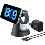 Anker MagGo Wireless Charging Station (3-in-1, Dock Stand) cable and charger bundle Black - Image 7