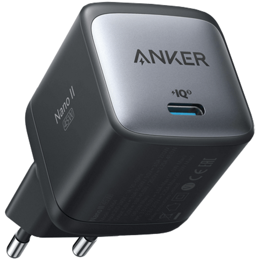 Anker Nano Charger (45W) Black Anker Nano Charger (45W) Black - Image 1