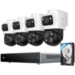 Anker, eufy NVR Security System S4 Max White 2TB, 4k Triple-Lens PTZ Camera