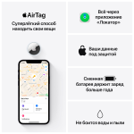 Apple AirTag (1 Pack), Model A2187 - Image 13