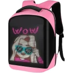 BORG Ruksak Vodootporni LED R3 Pink