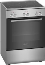 BOSCH električni štednjak Serie 2|, A, 66L,ravna ploča INOX, 7 programa, 3D HotAir,