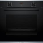 BOSCH pećnica  Serie 4| CRNA A, EcoClean,71L,7 programaTeleskopska vodilica,3D vrući zrak