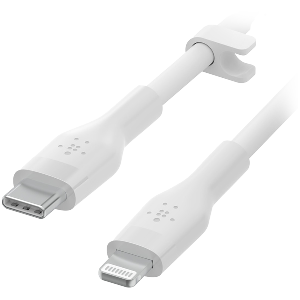 Belkin BOOST CHARGE Flex USB-C to Lightning Cable, 2m, White