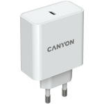 CANYON H-65, GAN 65W charger  Input:  100V-240V Output: 5.0V3.0A /9.0V3.0A /12.0V-3.0A/ 15.0V-3.0A /20.0V3.25A , Eu plug, Over- Voltage ,  over-heated, over-current and short circuit protection Compliant with CE RoHs,ERP. Size: 53*53*29mm, 110g, White - Image 2