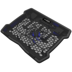 CANYON NS02, Cooling stand single fan with 2x2.0 USB hub, support up to 10”-15.6” laptop, ABS plastic and iron, Fans dimension:125*125*15mm(1pc), DC 5V, fan speed: 800-1000RPM, size:340*265*30mm, 406g - Image 3