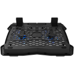 CANYON NS03, Cooling stand dual-fan with 2x2.0 USB hub, support up to 10”-15.6” laptop, ABS plastic and iron, Fans dimension:125*125*15mm(2pcs), DC 5V, fan speed: 800-1000RPM, size:340*265*30mm, 435g - Image 2