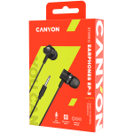 CANYON Stereo earphones with microphone, 1.2M, dark gray - Image 3