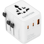 CANYON Travel Adapter OnTour 20 EU/UK/US/AUS 20W  White