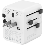 CANYON Travel Adapter OnTour 20 EU/UK/US/AUS 20W  White - Image 4