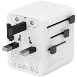 CANYON Travel Adapter OnTour 20 EU/UK/US/AUS 20W  White - Image 5