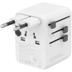 CANYON Travel Adapter OnTour 70 EU/UK/US/AUS 70W White - Image 3