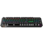 CANYON Wired multimedia gaming keyboard with lighting effect, 108pcs rainbow LED, Numbers 104keys, EN double injection layout, cable length 1.8M - Image 2