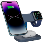 CANYON Wireless Charging Station Hexagon 310 3in1 DarkGrey/Blue - Image 7