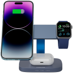 CANYON Wireless Charging Station Hexagon 310 3in1 DarkGrey/Blue - Image 5