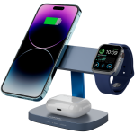 CANYON Wireless Charging Station Hexagon 310 3in1 DarkGrey/Blue - Image 6