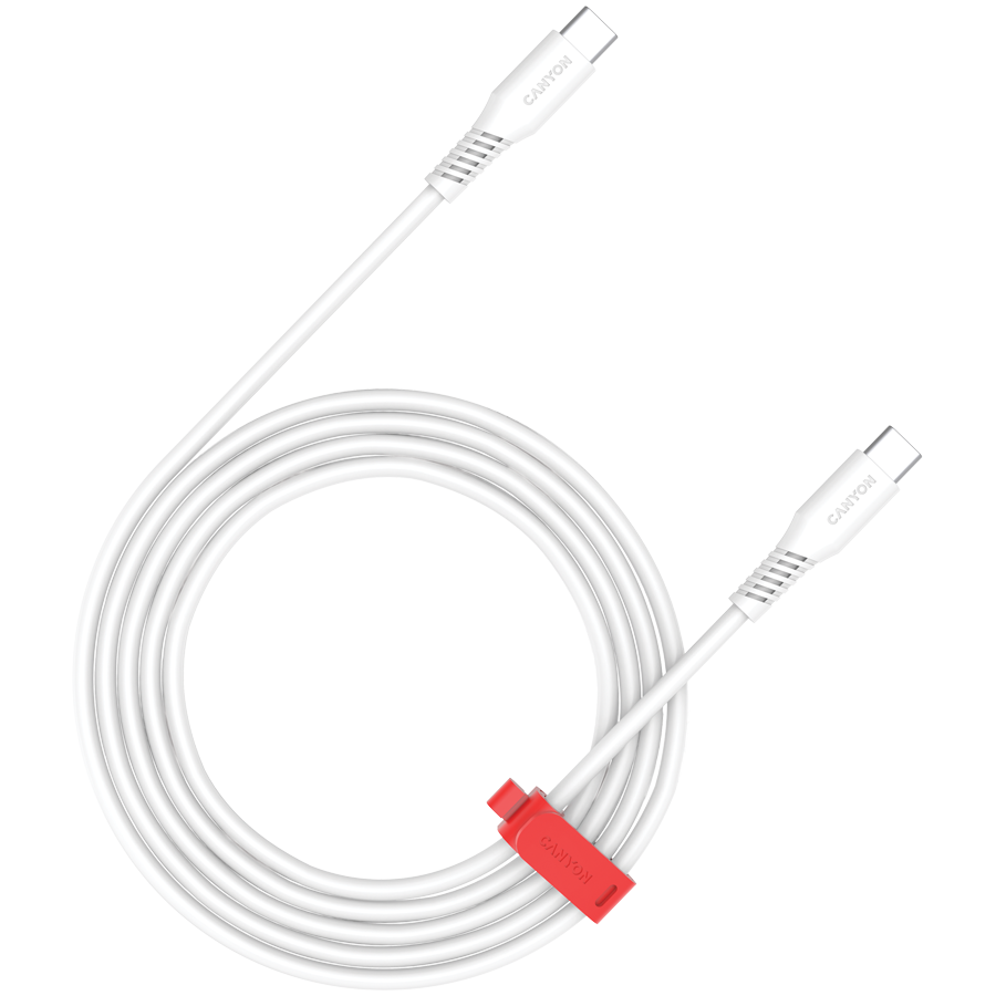 CANYON cable CC100SC C-C 100W 2m White CANYON cable CC100SC C-C 100W 2m White - Image 1