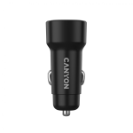 CANYON car charger OnDrive 24  24W 2xUSB-A Black - Image 5