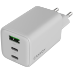 CANYON charger CU65ACC GaN 65W 2xPD 1xQC EU White - Image 4