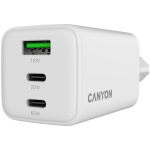 CANYON charger CU65ACC GaN 65W 2xPD 1xQC EU White - Image 5