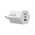 CANYON charger HEXAGON 65 GaN 65W 2xPD 1xQC EU White - Image 4