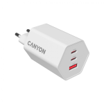 CANYON charger HEXAGON 65 GaN 65W 2xPD 1xQC EU White - Image 3