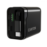 CANYON charger OnCharge 65RC Build-In Cable USB-C 65W 1xPD 1xQC EU Black - Image 8
