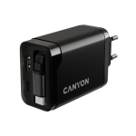 CANYON charger OnCharge 65RC Build-In Cable USB-C 65W 1xPD 1xQC EU Black - Image 7