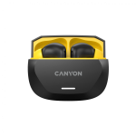 CANYON headset HEXAGON 7 TWS ANC+ENC Wireless Charge Black Yellow - Image 3
