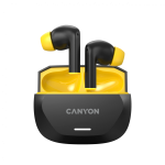 CANYON headset HEXAGON 7 TWS ANC+ENC Wireless Charge Black Yellow - Image 4