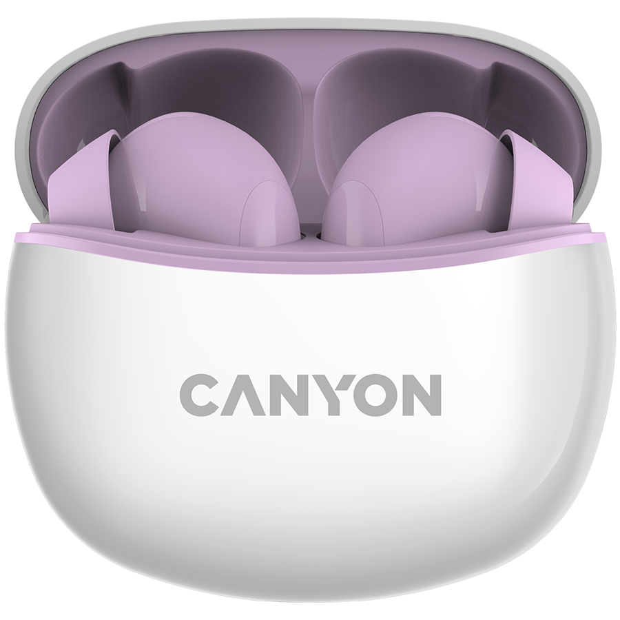CANYON headset TWS-5 Purple CANYON headset TWS-5 Purple - Image 1
