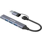 CANYON hub DS-02 4in1 USB-A/C Grey - Image 5