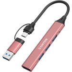 CANYON hub DS-02 4in1 USB-A/C Pink - Image 2