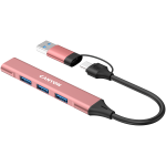 CANYON hub DS-02 4in1 USB-A/C Pink - Image 5