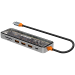 CANYON hub DS-13 7in1 4k USB-C Transparent Space Grey - Image 3